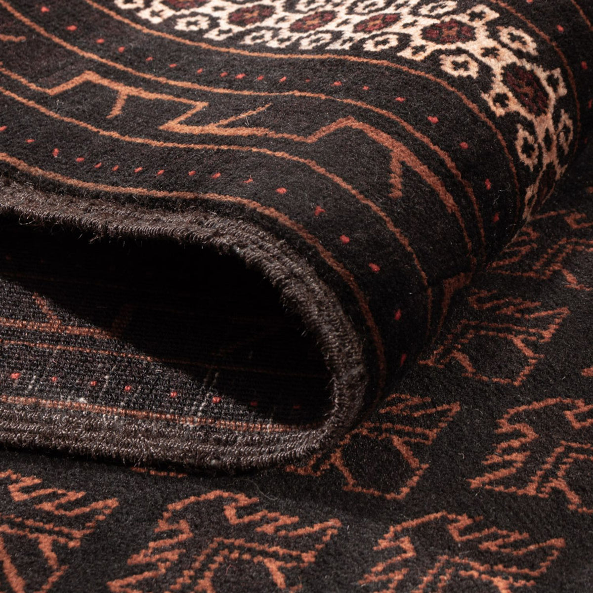 Läufer Belutsch - 236 x 122 cm - dunkelbraun