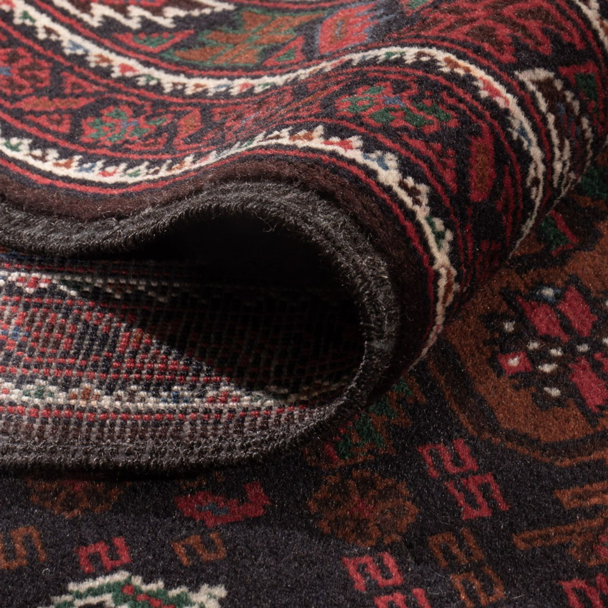 Belutsch Teppich - 202 x 119 cm - dunkelrot