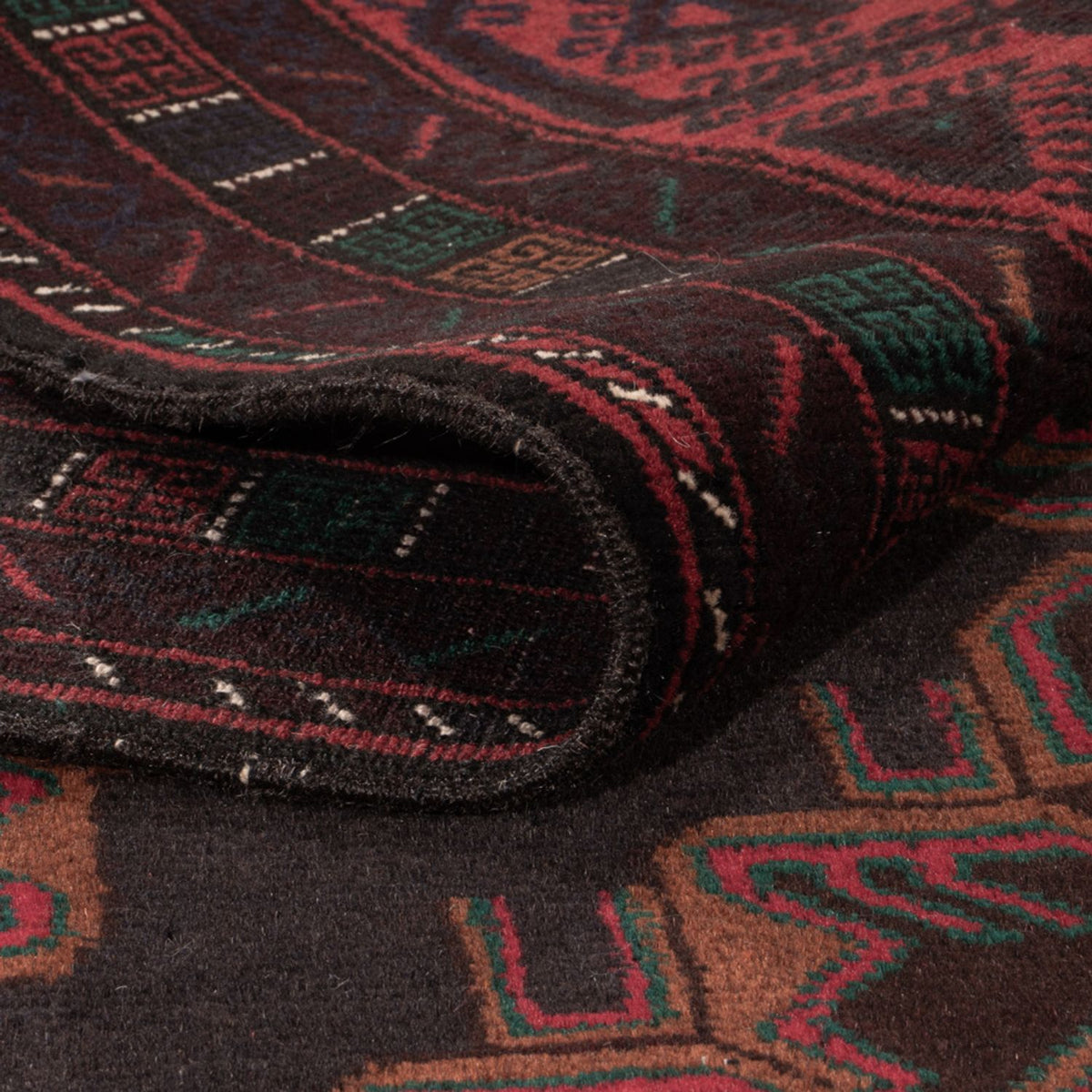 Läufer Belutsch - 227 x 129 cm - dunkelrot