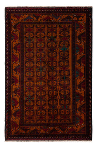 Tapis Belutsch - 190 x 126 cm - rouge foncé
