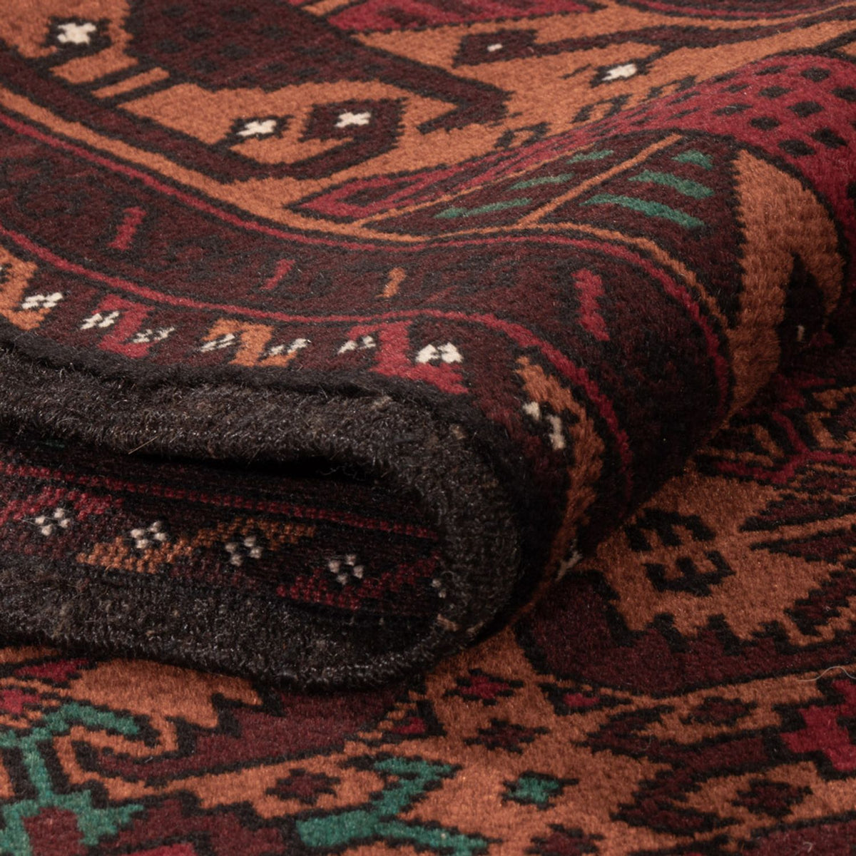 Belutsch Teppich - 190 x 126 cm - dunkelrot