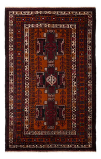 Tapis Belutsch - 198 x 123 cm - rouge foncé