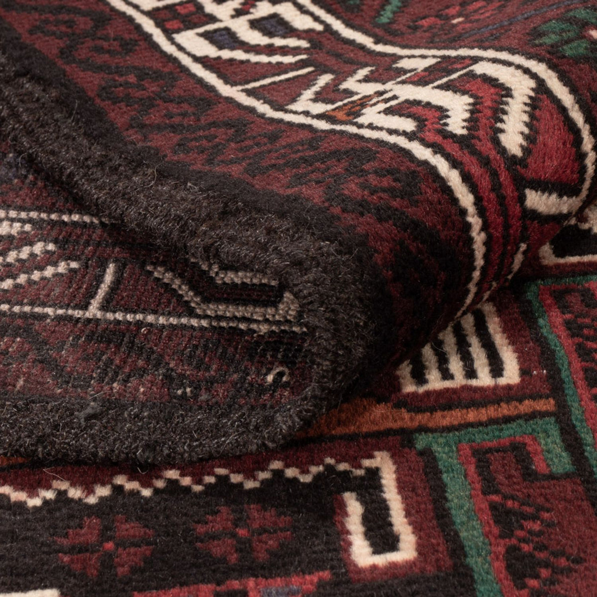 Belutsch Teppich - 198 x 123 cm - dunkelrot