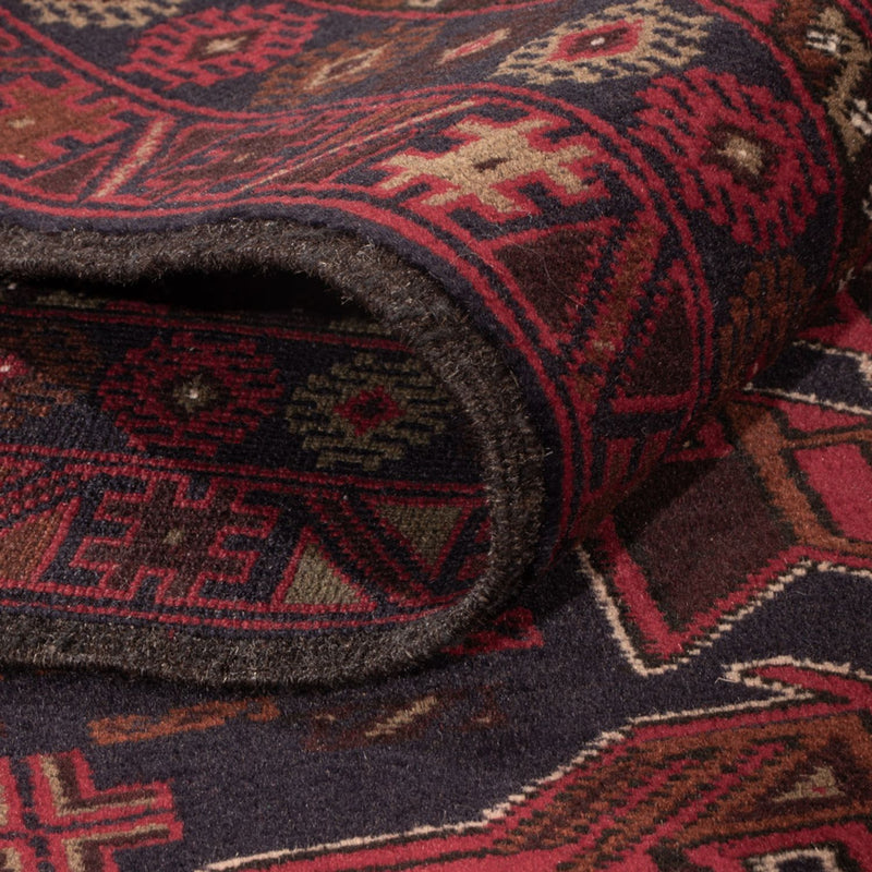 Belutsch Teppich - 184 x 116 cm - dunkelrot