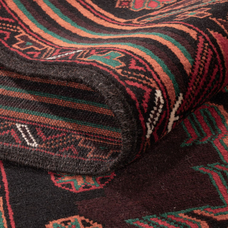 Belutsch Teppich - 206 x 117 cm - dunkelrot