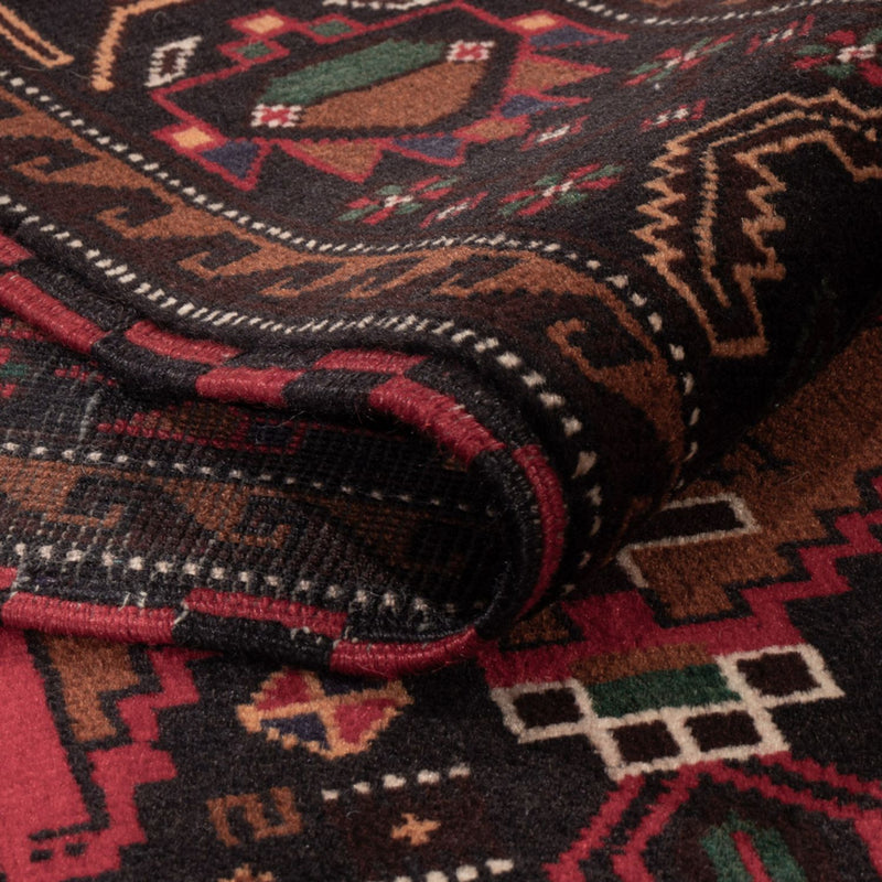 Belutsch Teppich - 195 x 117 cm - dunkelrot