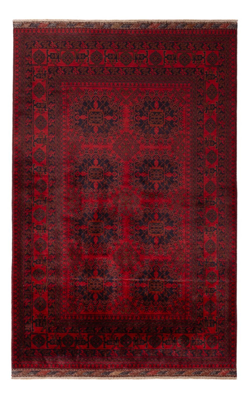 Afghan Teppich - Kunduz - 197 x 127 cm - rot