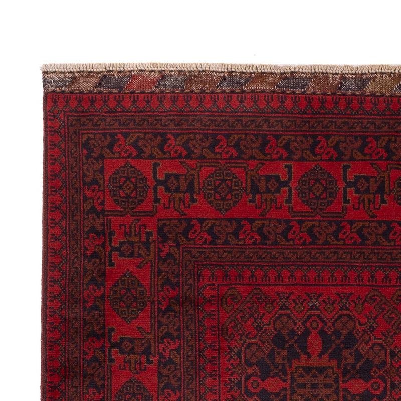 Afghan Teppich - Kunduz - 197 x 127 cm - rot