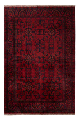 Afghan Teppich - Kunduz - 203 x 129 cm - rot