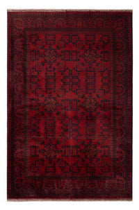 Tapis afghan - Kunduz - 203 x 129 cm - rouge