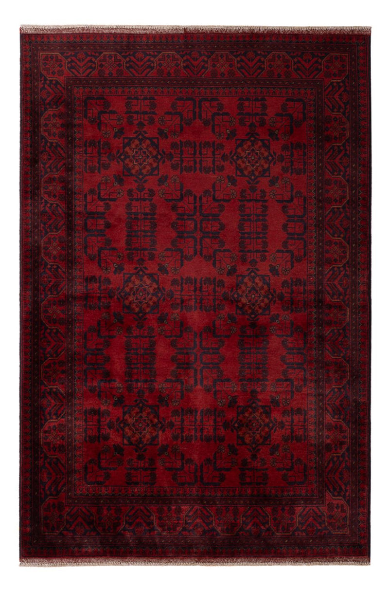 Afghan Teppich - Kunduz - 203 x 129 cm - rot
