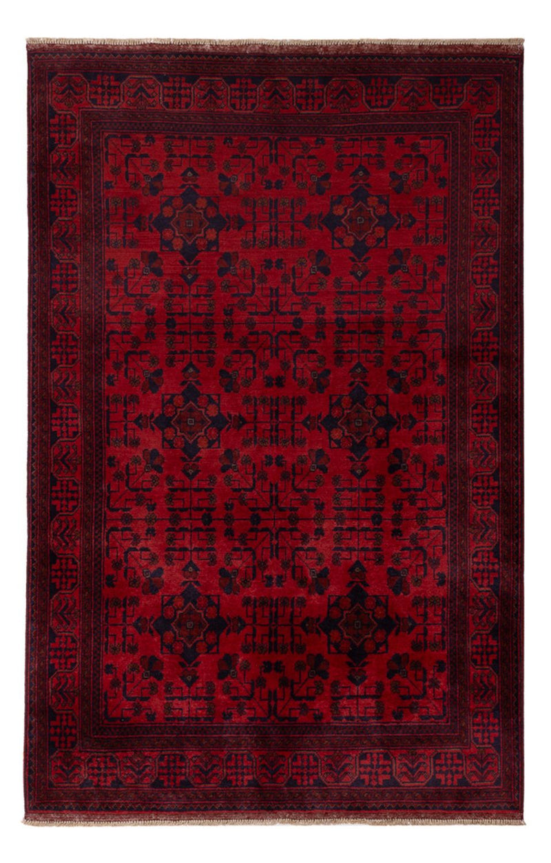 Afghan Teppich - Kunduz - 200 x 125 cm - rot