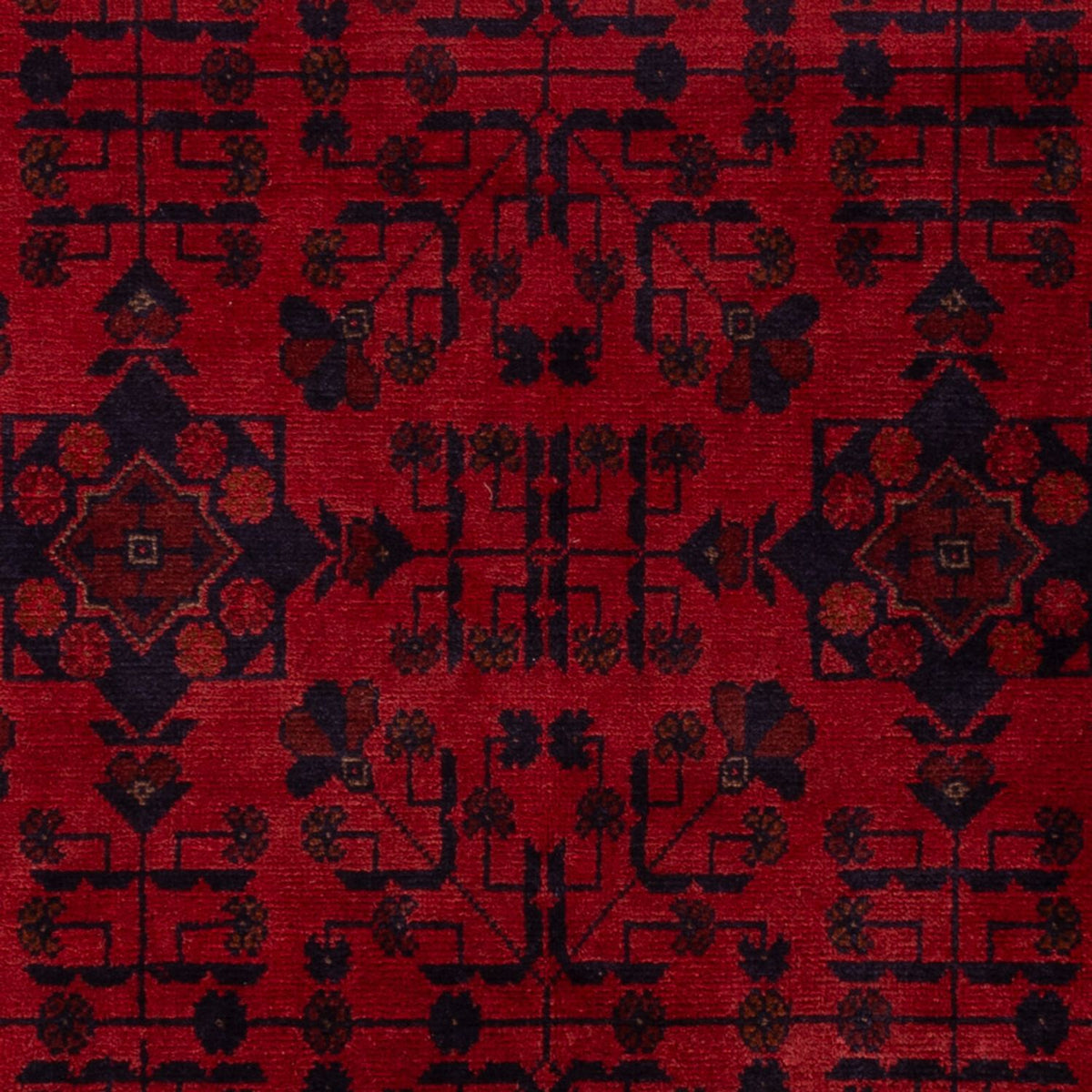 Afghan Teppich - Kunduz - 200 x 125 cm - rot