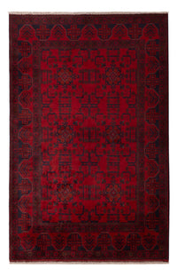 Tappeto afgano - Kunduz - 196 x 127 cm - rosso