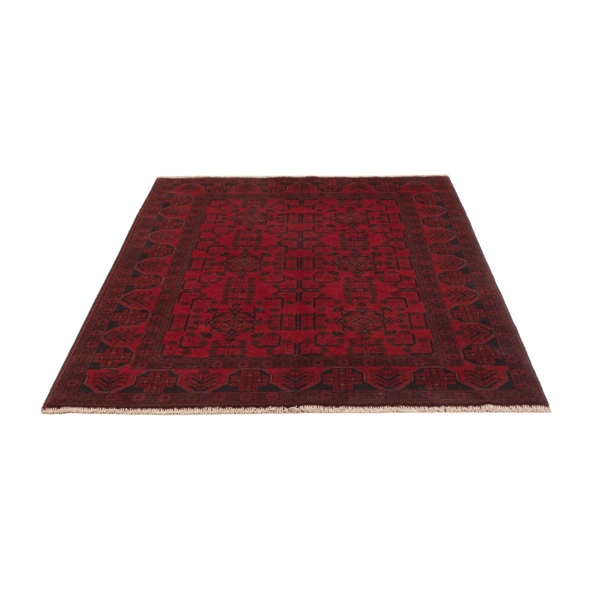 Afghan Teppich - Kunduz - 196 x 127 cm - rot