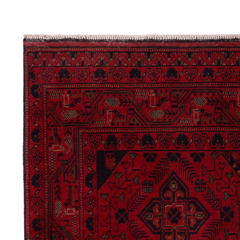 Afghan Teppich - Kunduz - 196 x 124 cm - rot