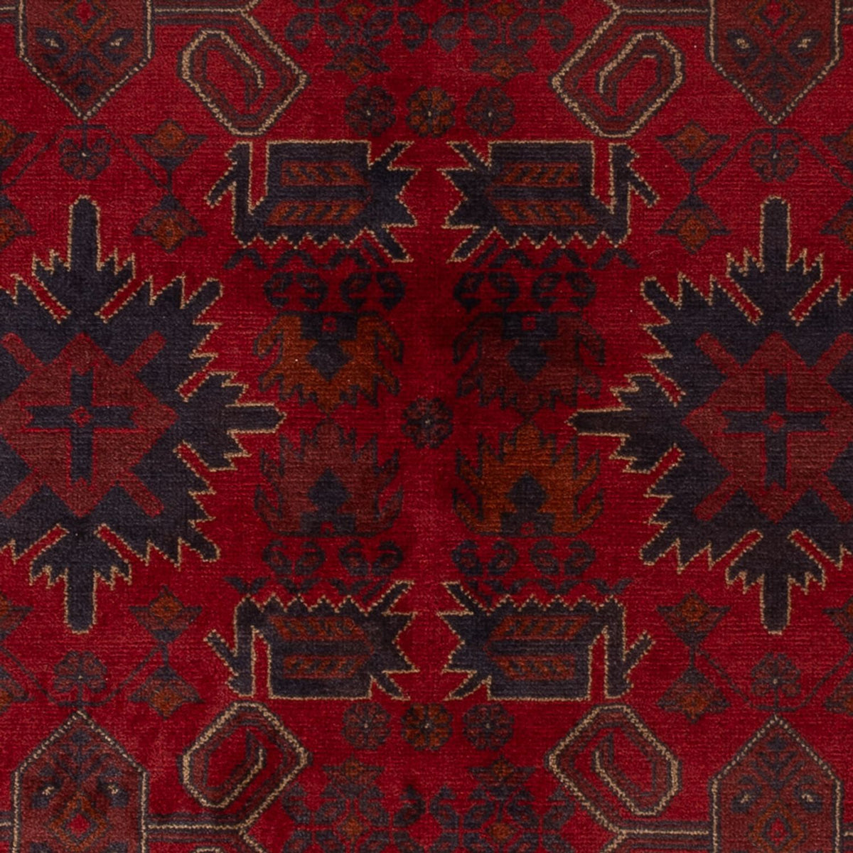 Afghan Teppich - Kunduz - 197 x 125 cm - rot