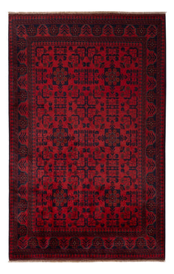 Afghan Teppich - Kunduz - 203 x 128 cm - rot