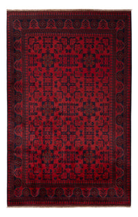 Tapis afghan - Kunduz - 203 x 128 cm - rouge