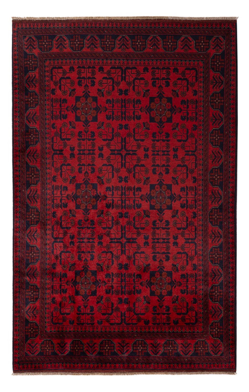Afghan Teppich - Kunduz - 203 x 128 cm - rot
