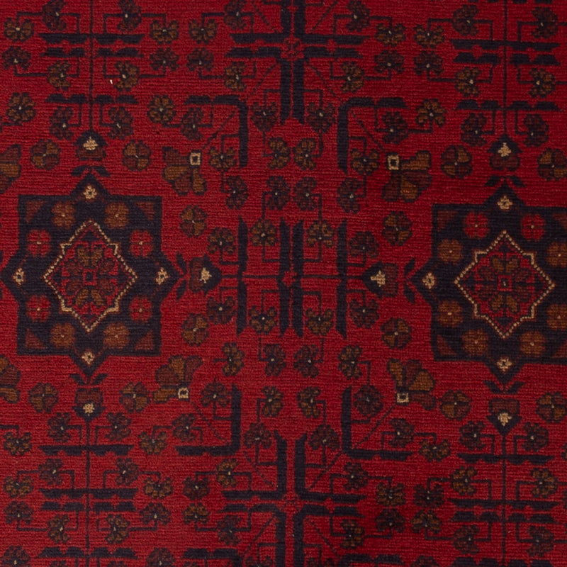 Afghan Teppich - Kunduz - 201 x 126 cm - rot