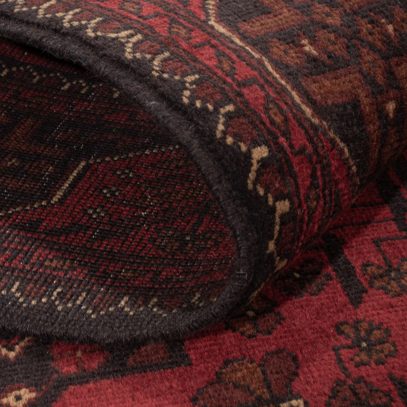 Afghan Teppich - Kunduz - 201 x 126 cm - rot