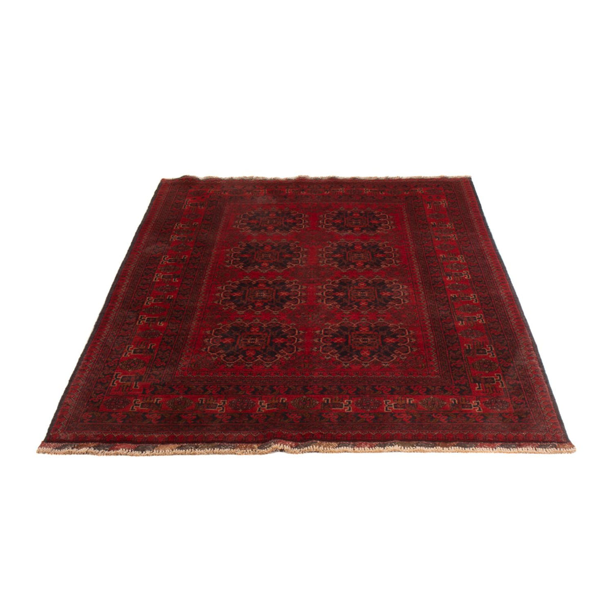 Afghan Teppich - Kunduz - 202 x 127 cm - rot