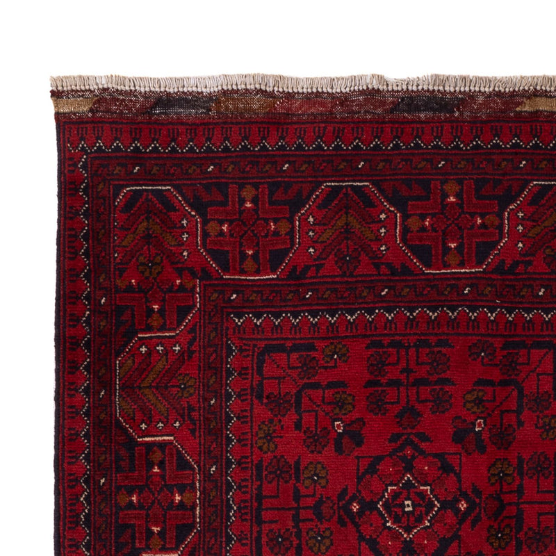 Afghan Teppich - Kunduz - 198 x 123 cm - rot