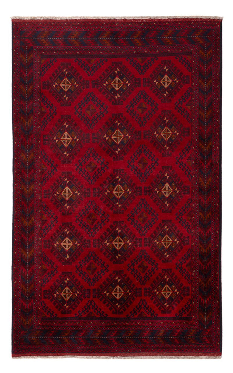 Afghan Teppich - Kunduz - 207 x 125 cm - rot