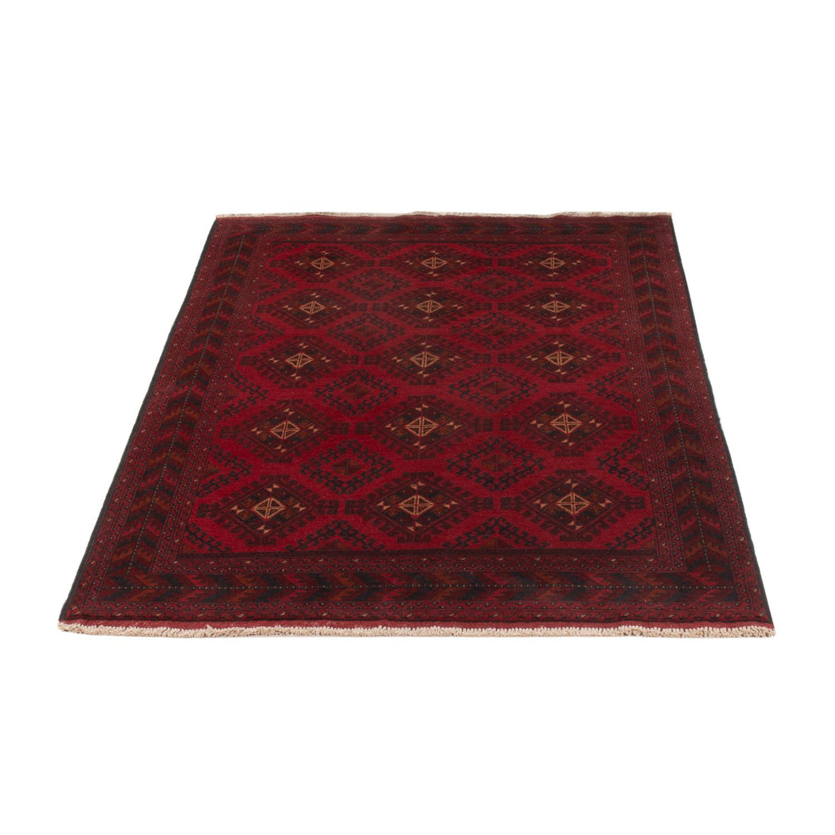 Afghan Teppich - Kunduz - 207 x 125 cm - rot