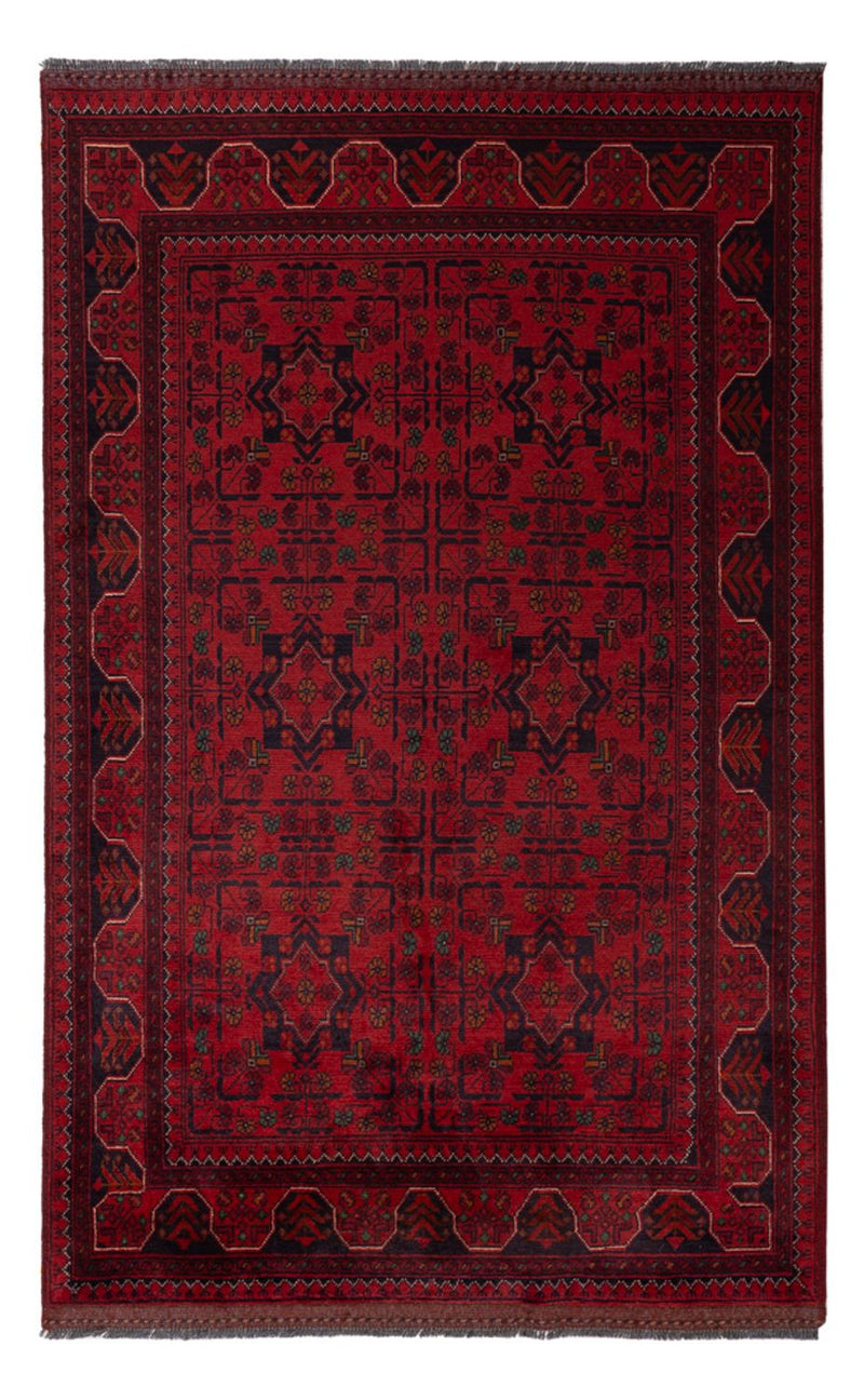 Afghan Teppich - Kunduz - 196 x 120 cm - rot