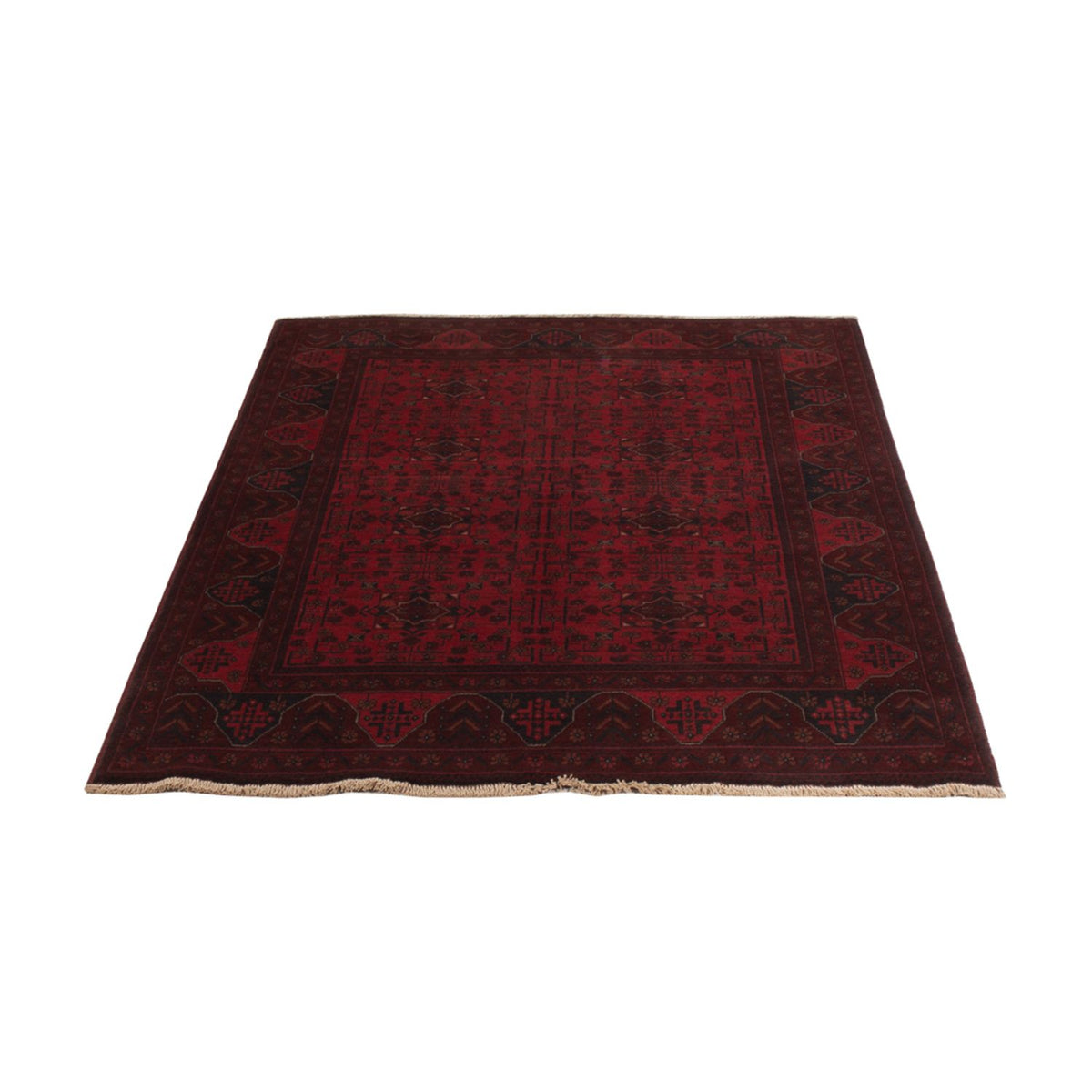 Afghan Teppich - Kunduz - 194 x 125 cm - rot
