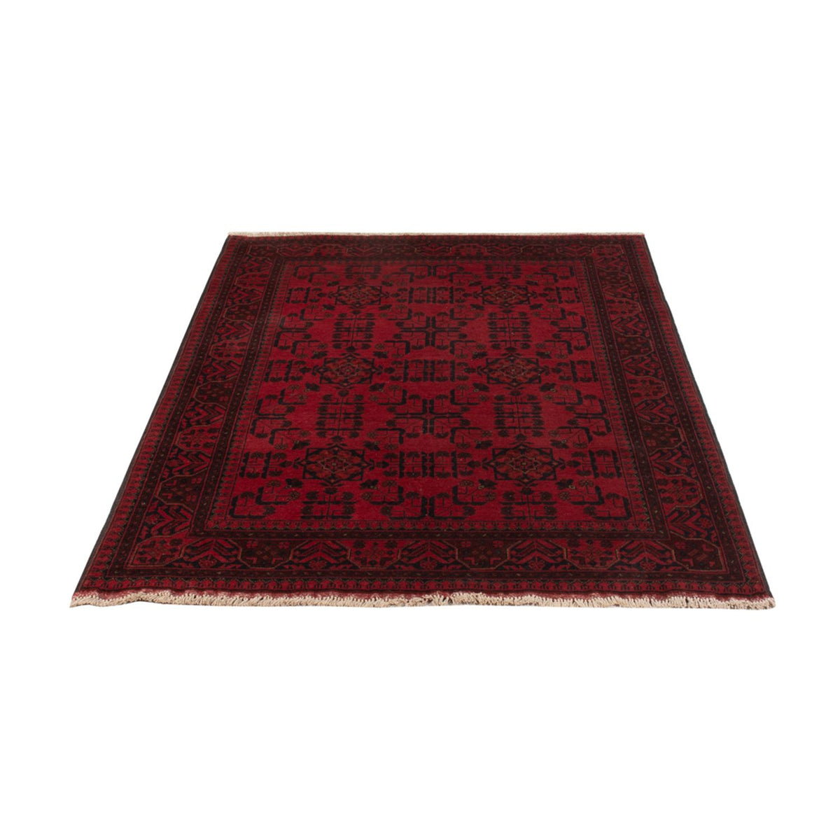 Afghan Teppich - Kunduz - 196 x 130 cm - rot