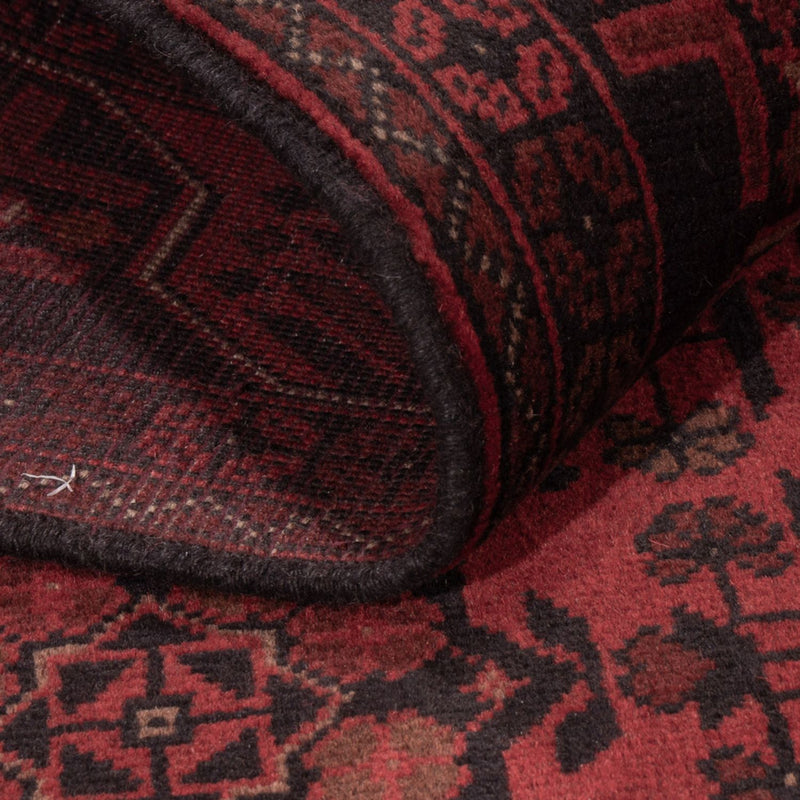Afghan Teppich - Kunduz - 198 x 126 cm - rot