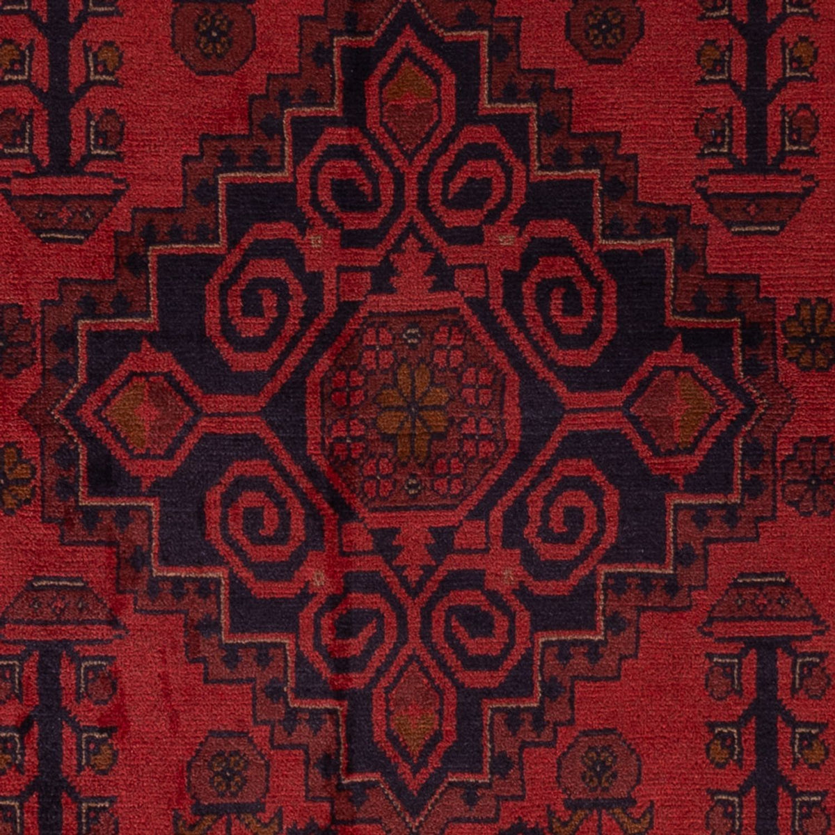 Afghan Teppich - Kunduz - 192 x 122 cm - rot