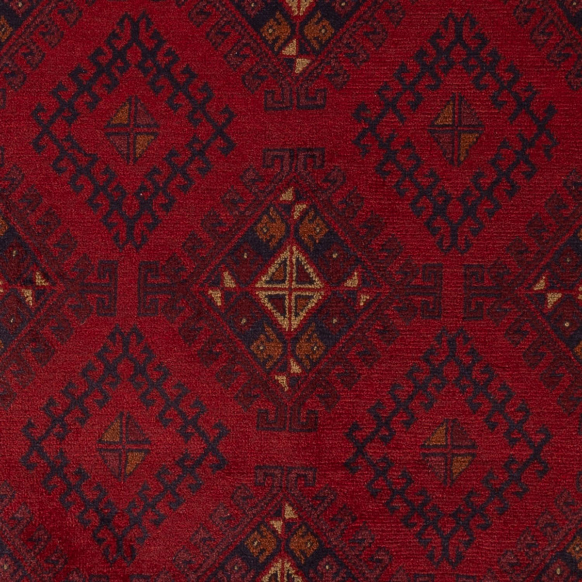 Afghan Teppich - Kunduz - 195 x 125 cm - dunkelrot