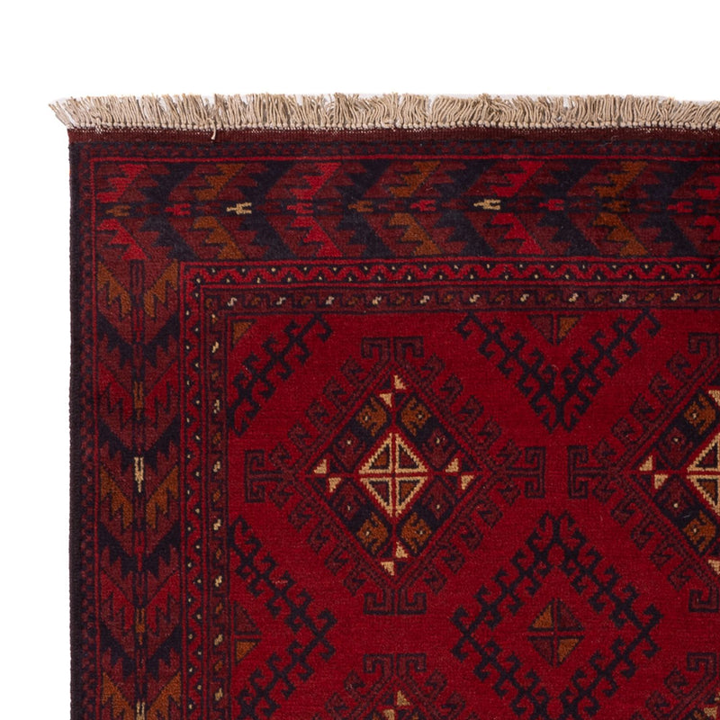 Afghan Teppich - Kunduz - 195 x 125 cm - dunkelrot