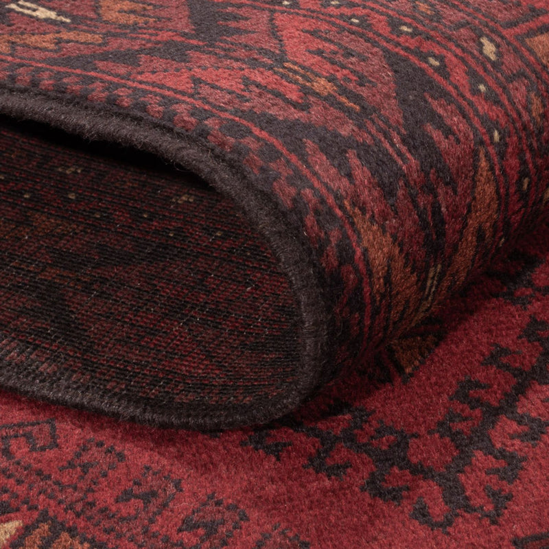 Afghan Teppich - Kunduz - 195 x 125 cm - dunkelrot
