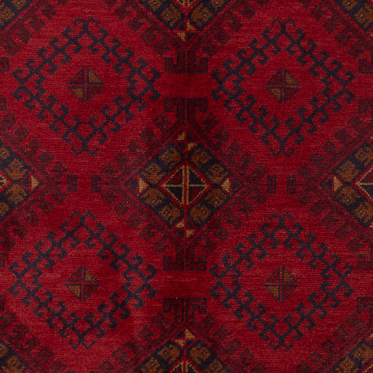 Afghan Teppich - Kunduz - 196 x 125 cm - dunkelrot