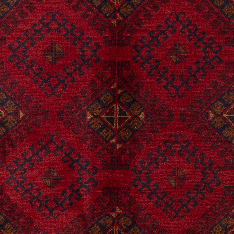 Afghan Teppich - Kunduz - 196 x 125 cm - dunkelrot