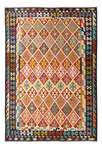 Tapis Kelim - Splash - 295 x 204 cm - multicolore