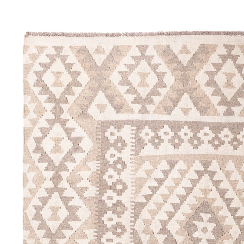 Kelim Teppich - Splash - 281 x 200 cm - hellgrau