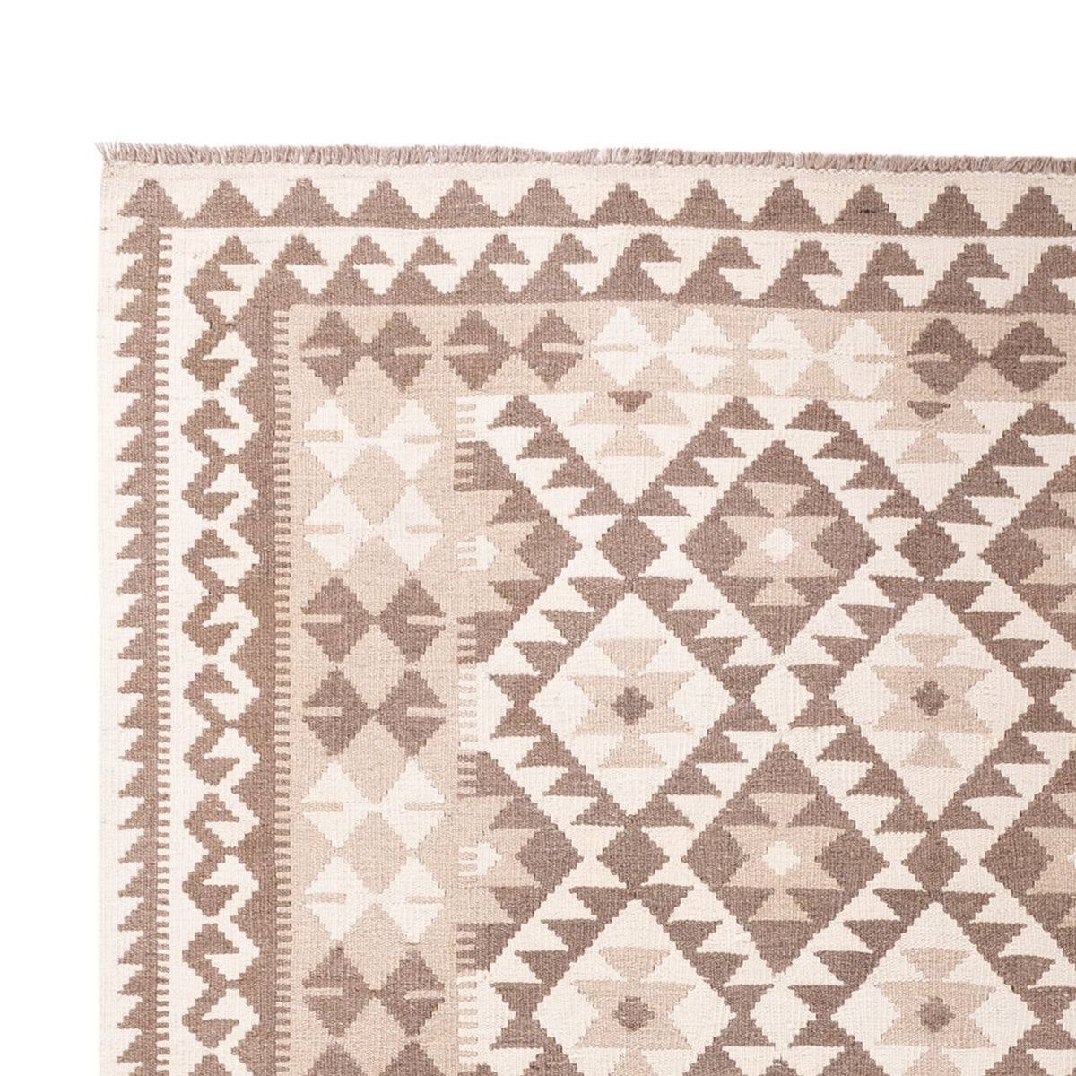 Kelim Teppich - Splash - 299 x 207 cm - hellgrau