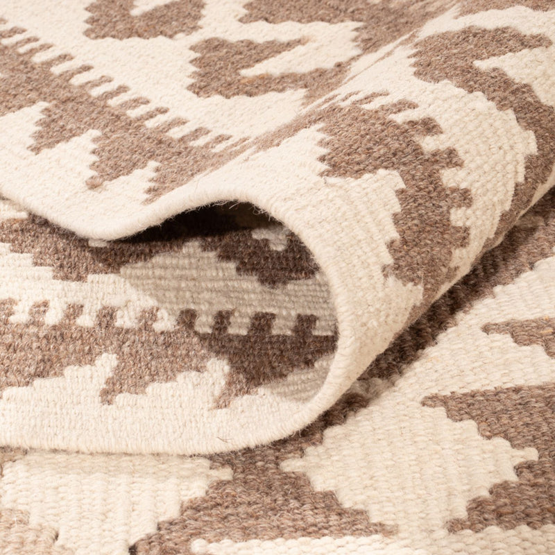 Kelim Teppich - Splash - 299 x 207 cm - hellgrau