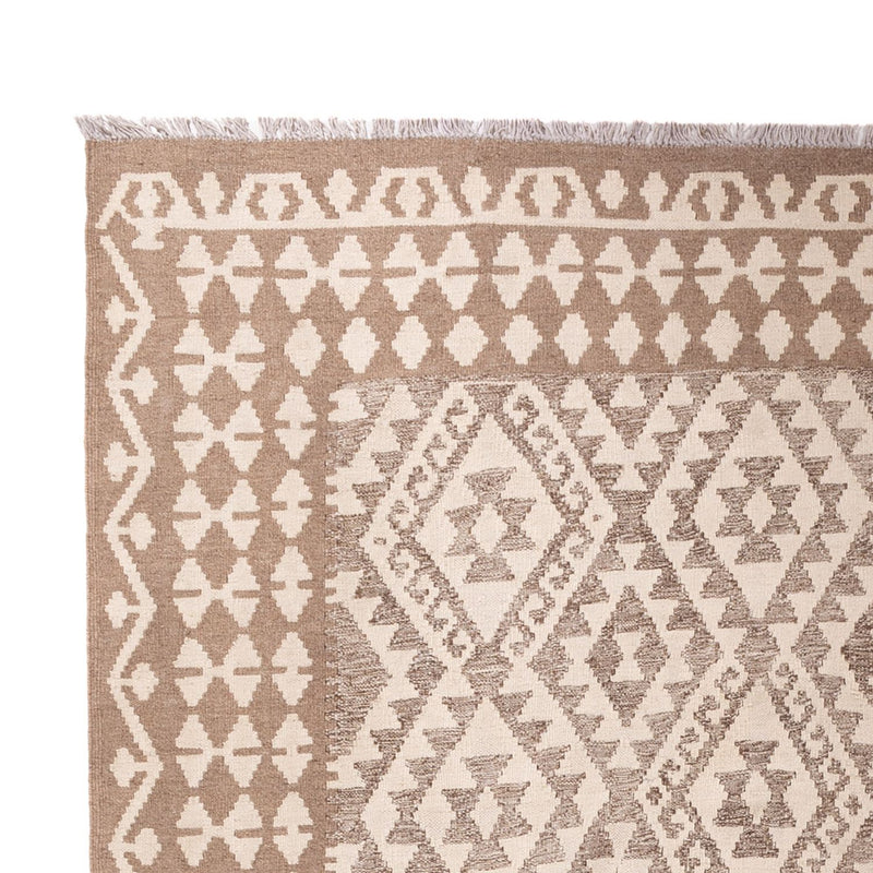 Kelim Teppich - Splash - 301 x 206 cm - hellgrau