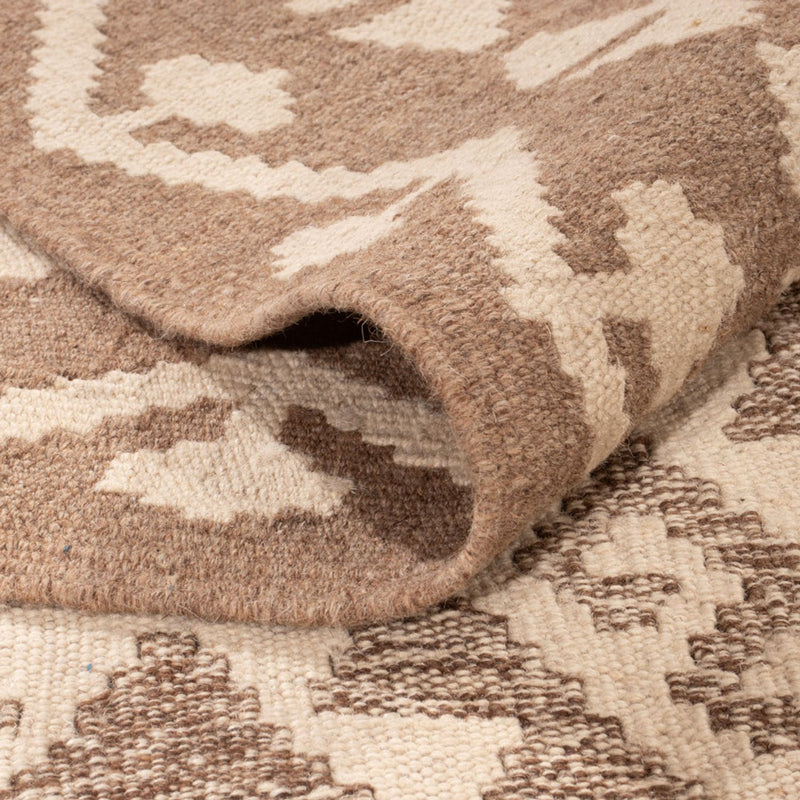 Kelim Teppich - Splash - 301 x 206 cm - hellgrau