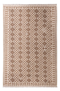 Tapis Kelim - Splash - 303 x 206 cm - gris