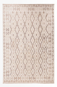 Tapis Kelim - Splash - 300 x 200 cm - gris clair