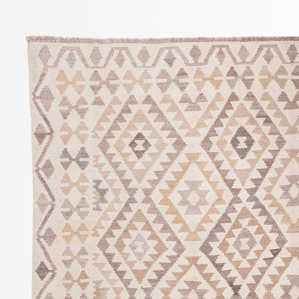 Kelim Teppich - Splash - 290 x 199 cm - grau