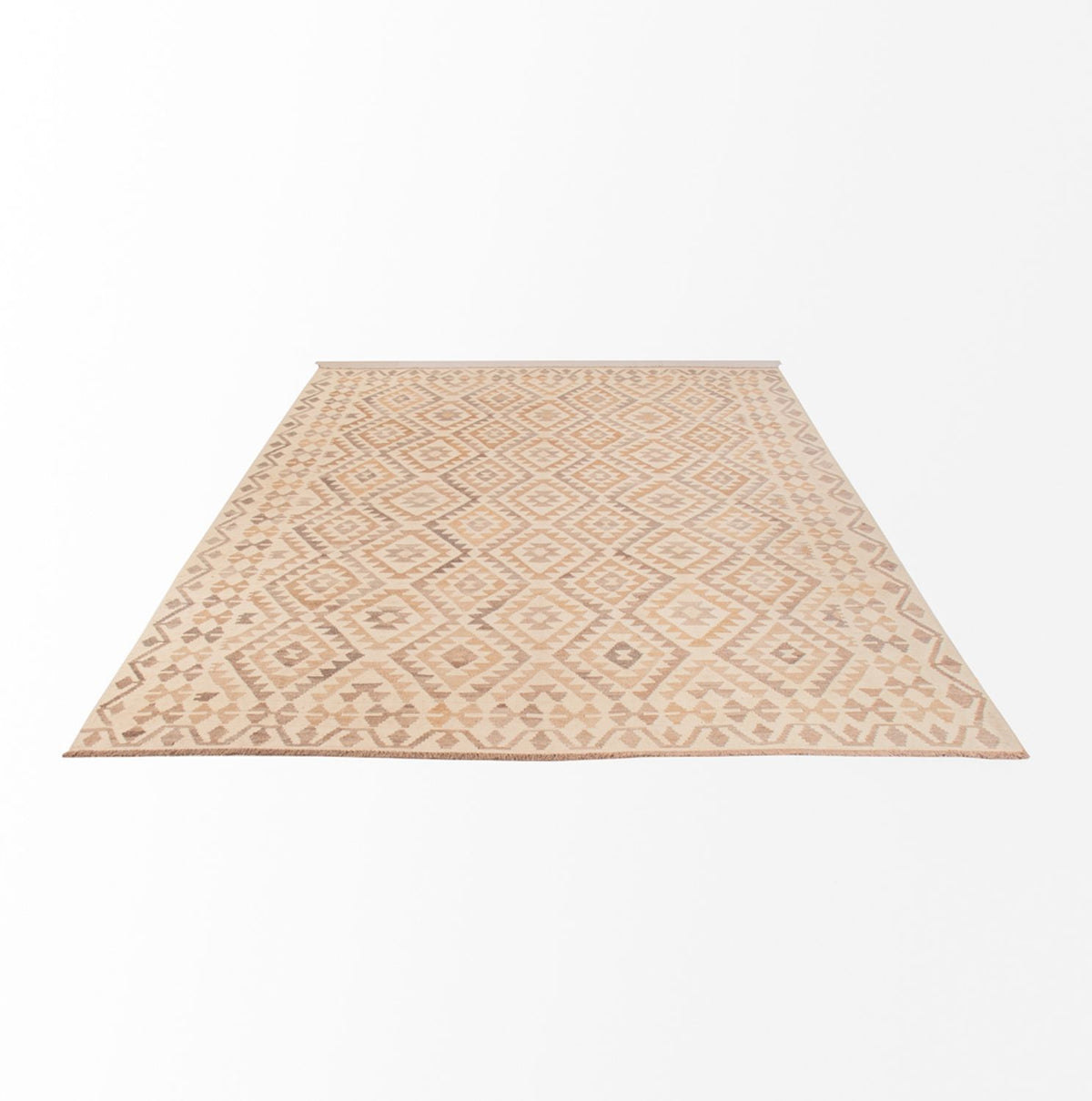 Kelim Teppich - Splash - 290 x 199 cm - grau